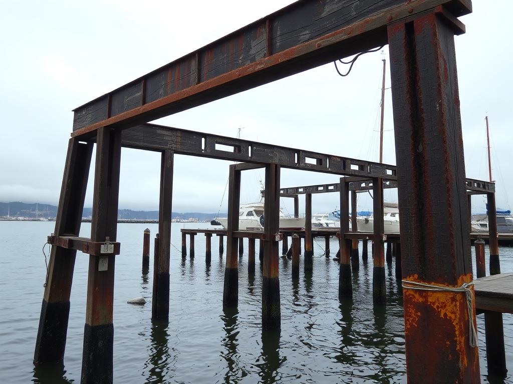 Dock & Pier Fabrication — before